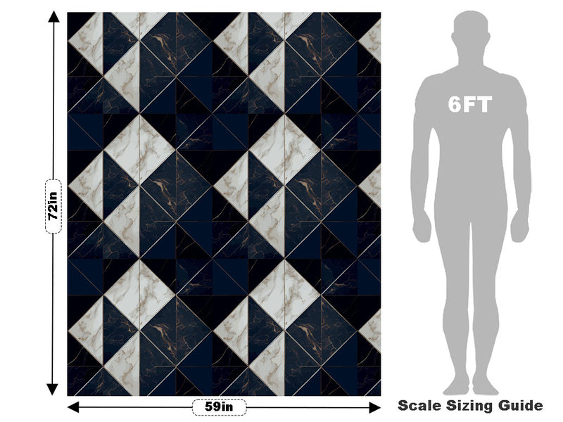 Dark Reflection Tile Vehicle Wrap Scale~Rwraps Series 914 Dark Reflection Tile Measurements~2