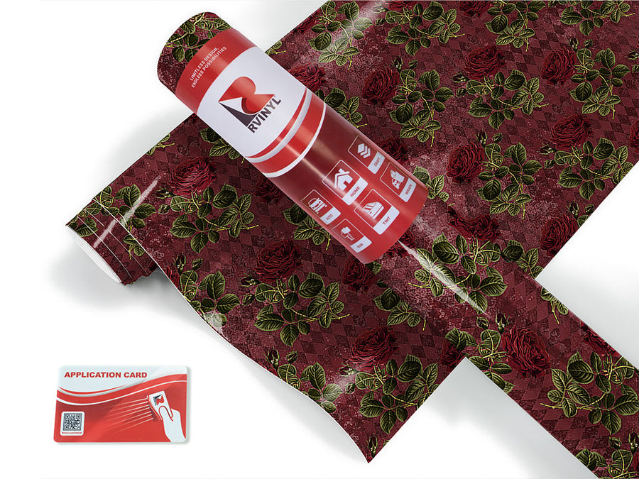dark roses gothic Craft Vinyl Roll