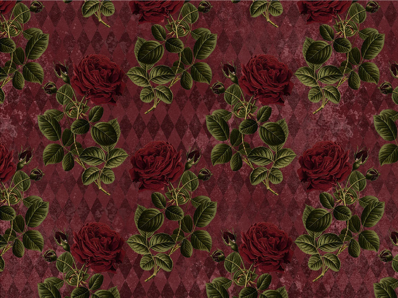 Dark Roses Gothic Vinyl Wrap Pattern~Rwraps Series 914 Digitally Printed Vinyl Wrap~0