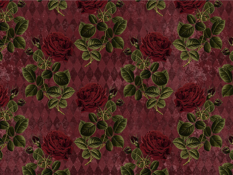 Dark Roses Gothic Vinyl Wrap Pattern~Rwraps Series 914 Digitally Printed Vinyl Wrap~0