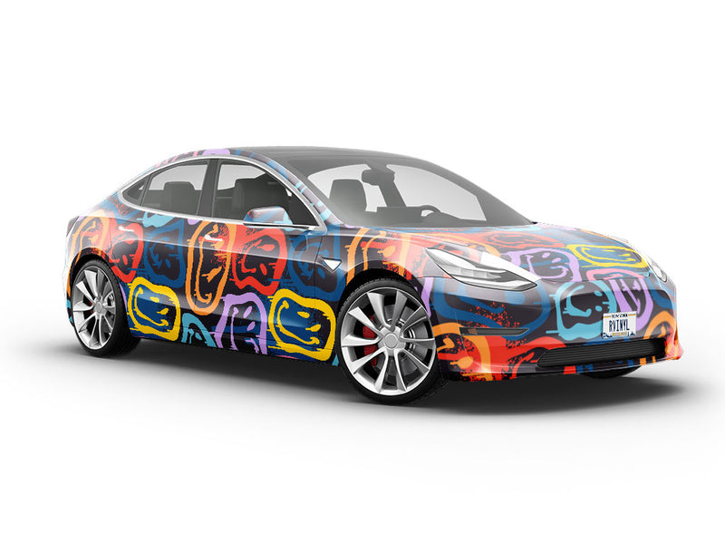 Dark Smiles Graffiti Vehicle Vinyl Wrap