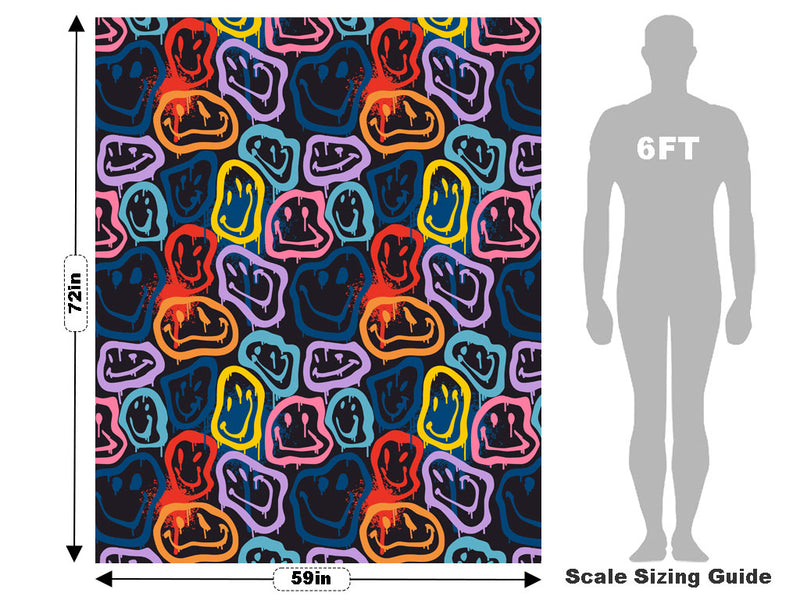 Dark Smiles Graffiti Vehicle Wrap Scale~Rwraps Series 914 Dark Smiles Graffiti Measurements~2