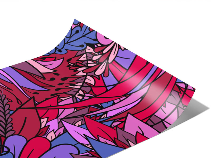 Dark Tango Floral Vinyl Wraps~Rwraps Series 914 Digitally Printed Vinyl Wrap~0