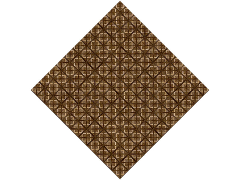 Dark Walnut Wooden Parquet Vinyl Wrap Pattern