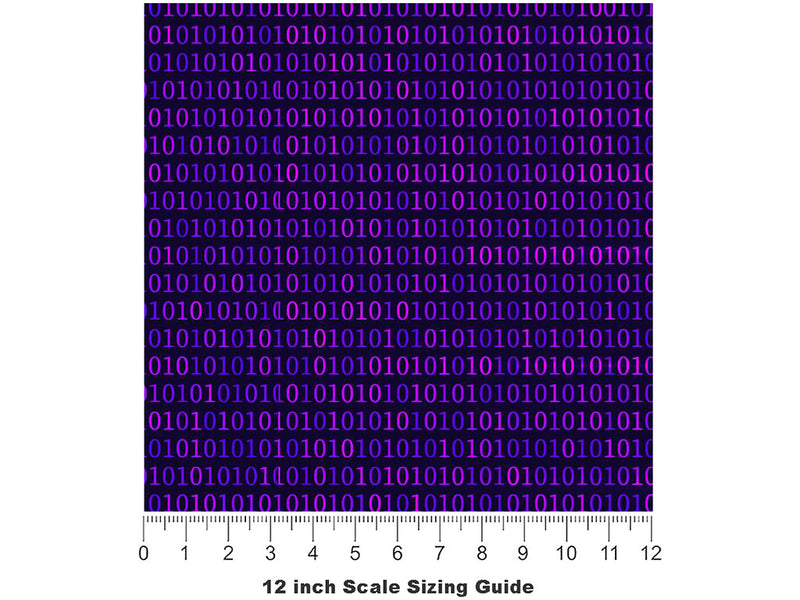 Dark Web Technology Vinyl Film Pattern Size 12 inch Scale~Rwraps Dark Web Technology Sizing Chart~3