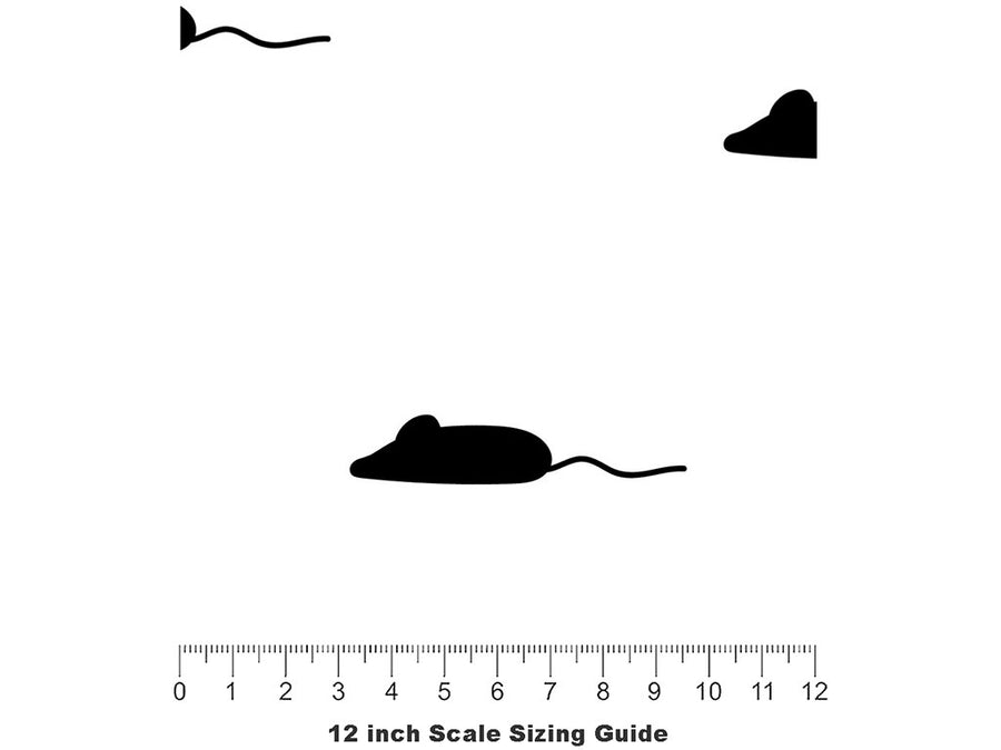 Darn It Rodent Vinyl Film Pattern Size 12 inch Scale~Rwraps Darn It Rodent Sizing Chart~2