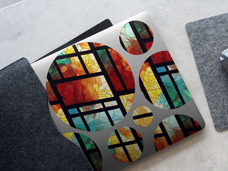 daylight panels stained glass DIY Laptop Stickers