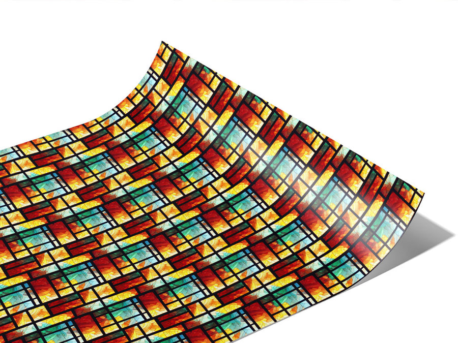 Daylight Panels Stained Glass Vinyl Wraps~Rwraps Series 914 Digitally Printed Vinyl Wrap~0