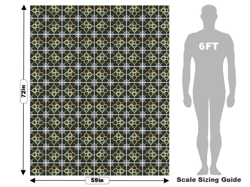 Daylily Tile Vehicle Wrap Scale~Rwraps Series 914 Daylily Tile Measurements~2