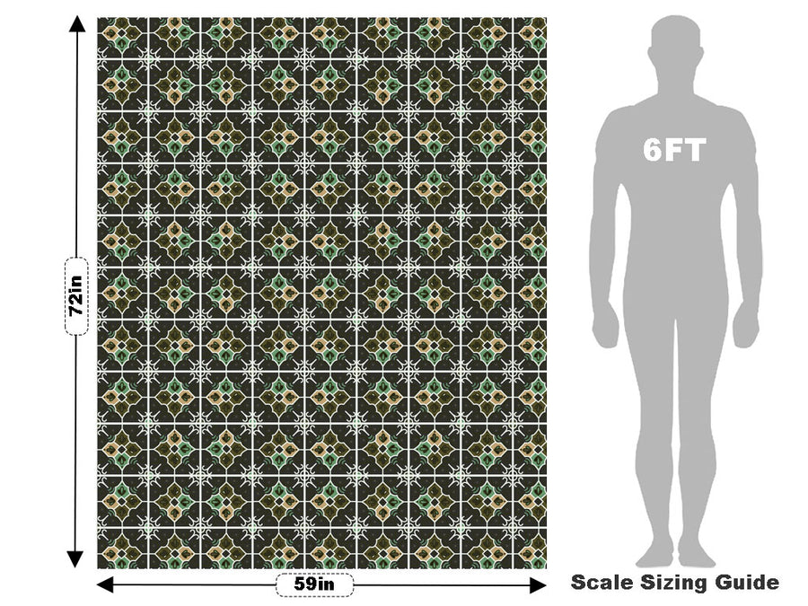 Daylily Tile Vehicle Wrap Scale~Rwraps Series 914 Daylily Tile Measurements~2