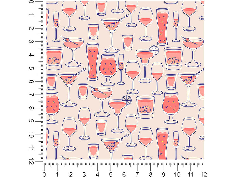 daytime rosé alcohol 1ft x 1ft Craft Sheets