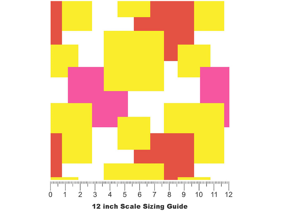 Daytime Soaps Abstract Vinyl Film Pattern Size 12 inch Scale~Rwraps Daytime Soaps Abstract Sizing Chart~2