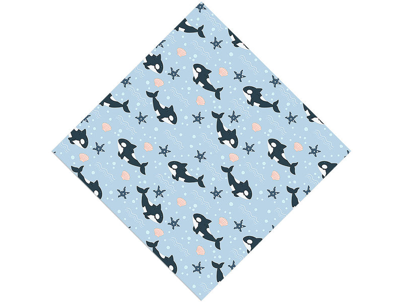 Deep Blue Marine Life Vinyl Wrap Pattern