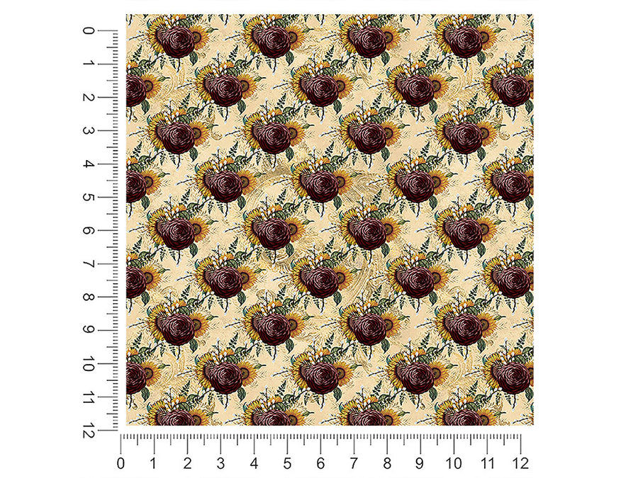 deep florals gothic 1ft x 1ft Craft Sheets