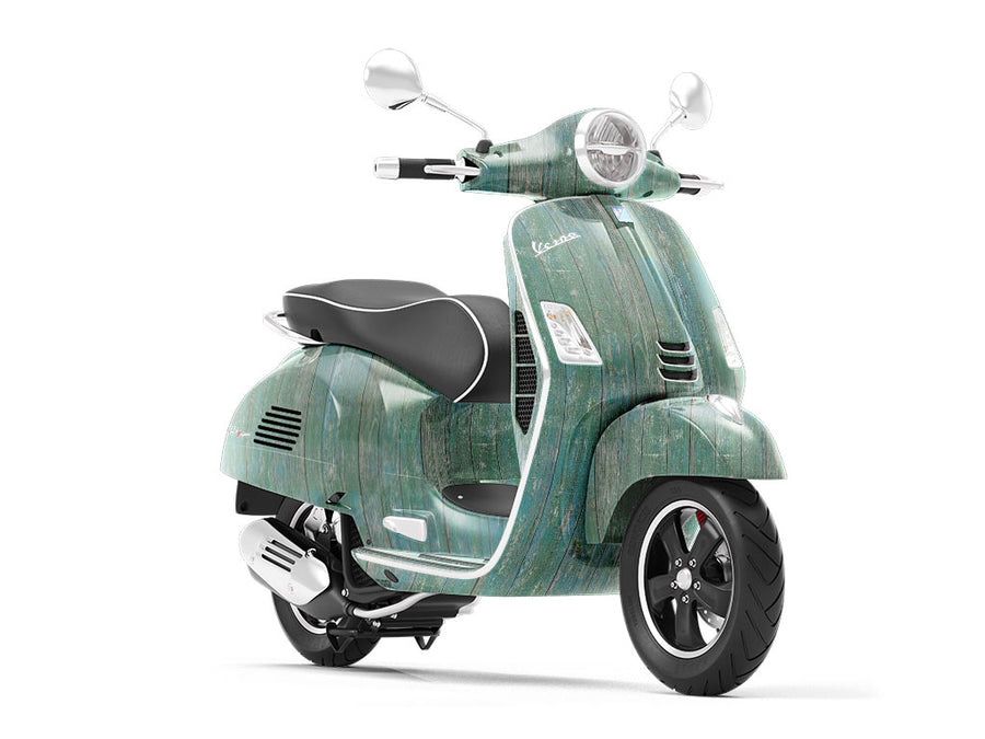 Deep Sea Wood Plank Vespa Scooter Wrap Film