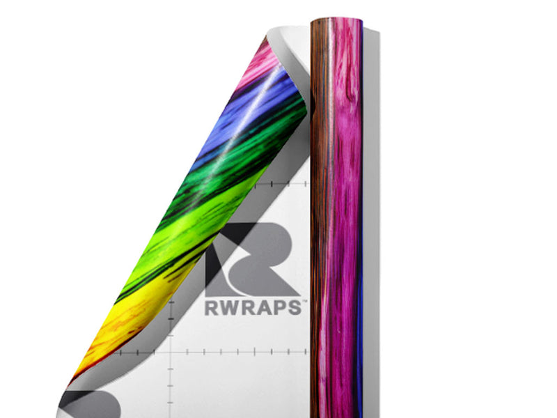 Deep Stain Wood Plank Wrap Film Sheets~Rwraps Series 914 Deep Stain Wood Plank Scrolled Sheet~4