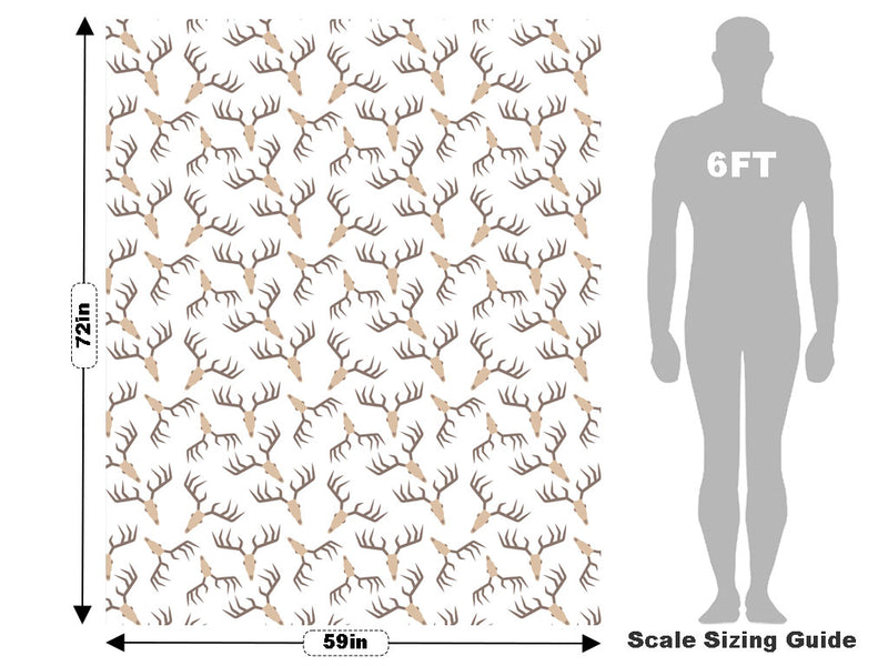 Deer Antlers Halloween Vehicle Wrap Scale~Rwraps Series 914 Deer Antlers Halloween Measurements~1