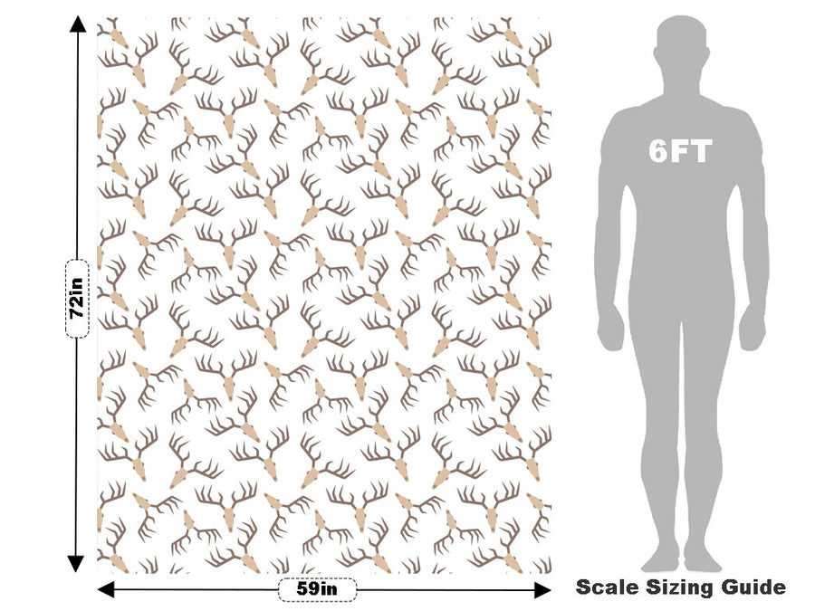 Deer Antlers Halloween Vehicle Wrap Scale~Rwraps Series 914 Deer Antlers Halloween Measurements~1