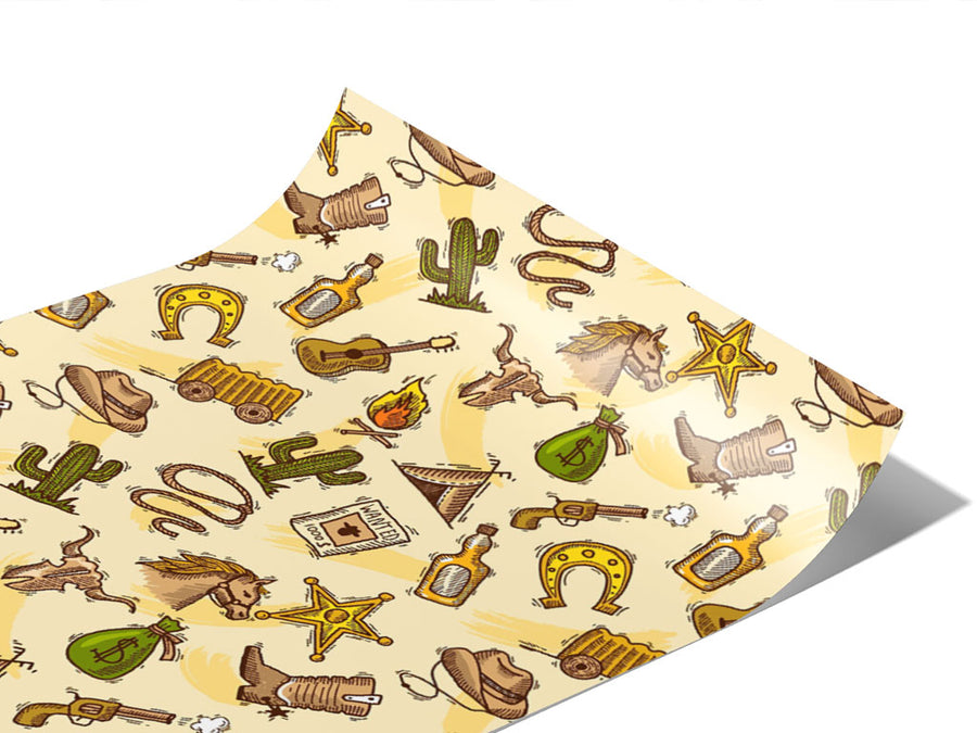 Delta Crossing Cowboy Vinyl Wraps~Rwraps Series 914 Digitally Printed Vinyl Wrap~0