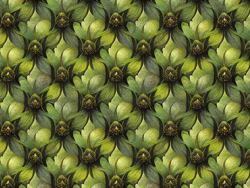 Dense Foliage Floral Vinyl Wrap Pattern~Rwraps Series 914 Digitally Printed Vinyl Wrap~0