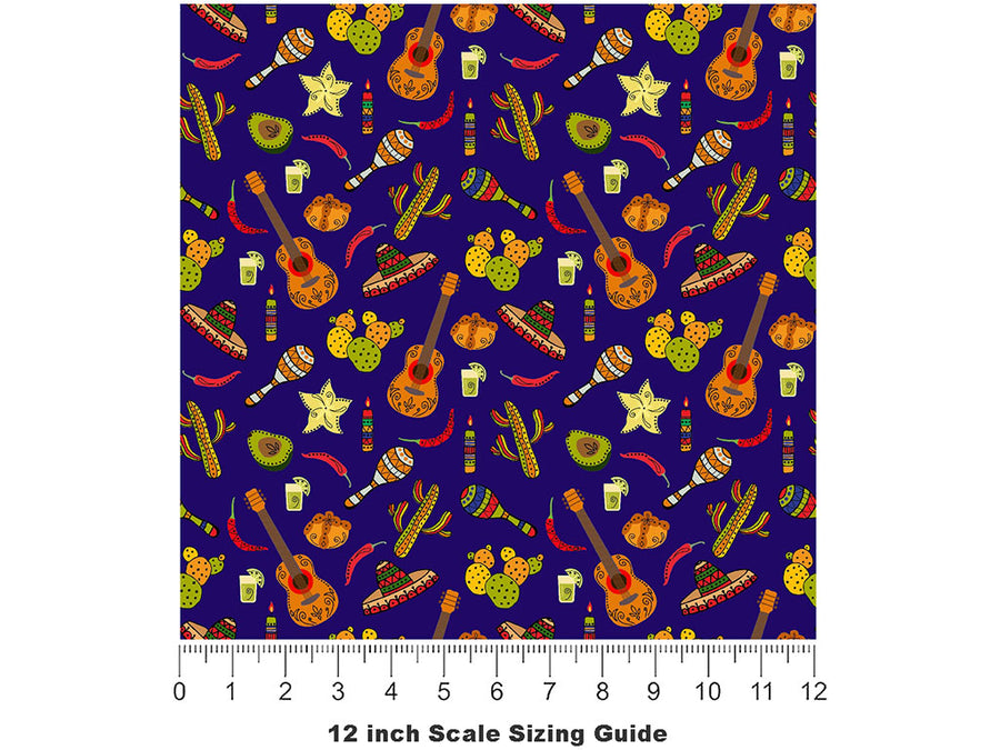 Desert Celebrations Day of the Dead Vinyl Film Pattern Size 12 inch Scale~Rwraps Desert Celebrations Day of the Dead Sizing Chart~2