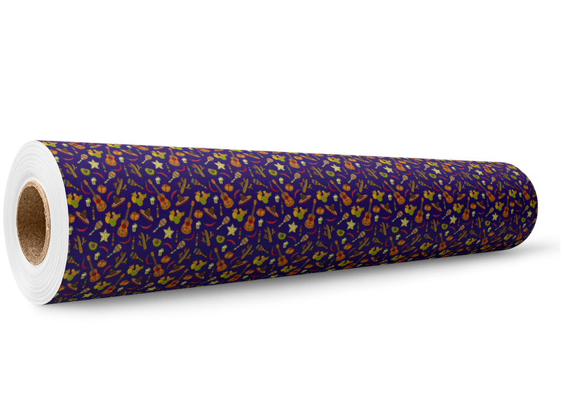 Desert Celebrations Day of the Dead Wrap Film Wholesale Roll~Rwraps Series 914 Digitally Printed Vinyl Roll~5