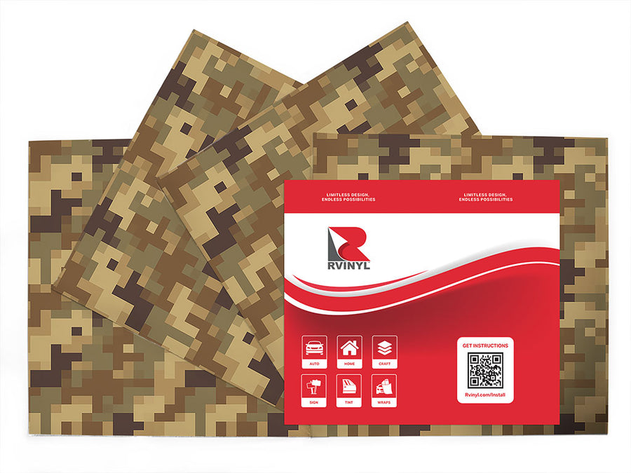 desert sands pixel Craft Vinyl Sheet Pack