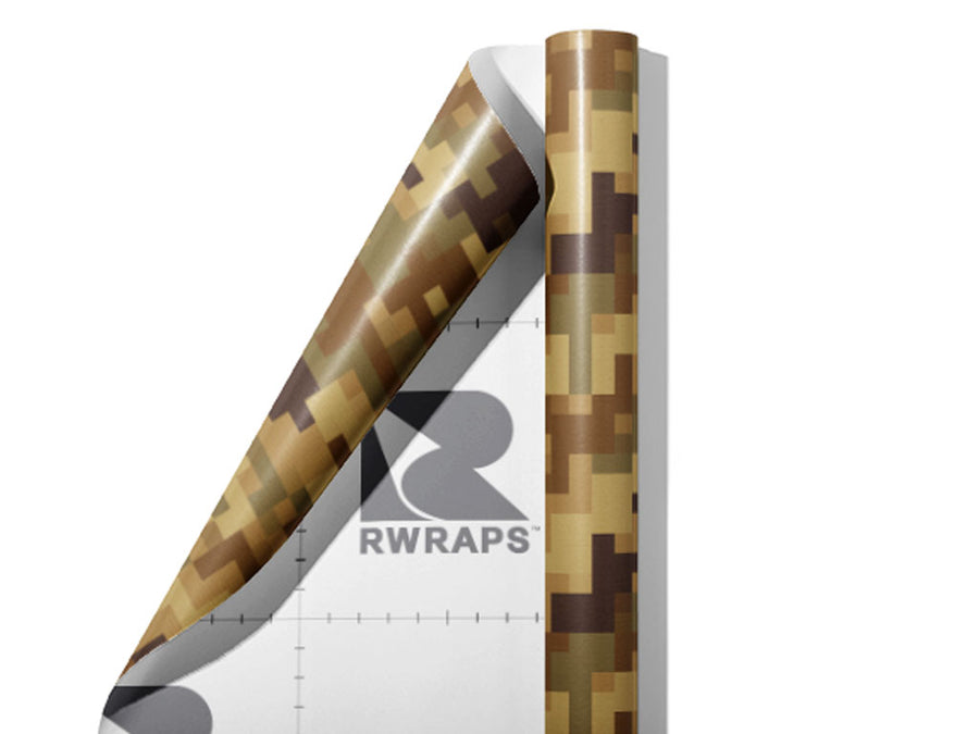 Desert Sands Pixel Wrap Film Sheets~Rwraps Series 914 Desert Sands Pixel Scrolled Sheet~3