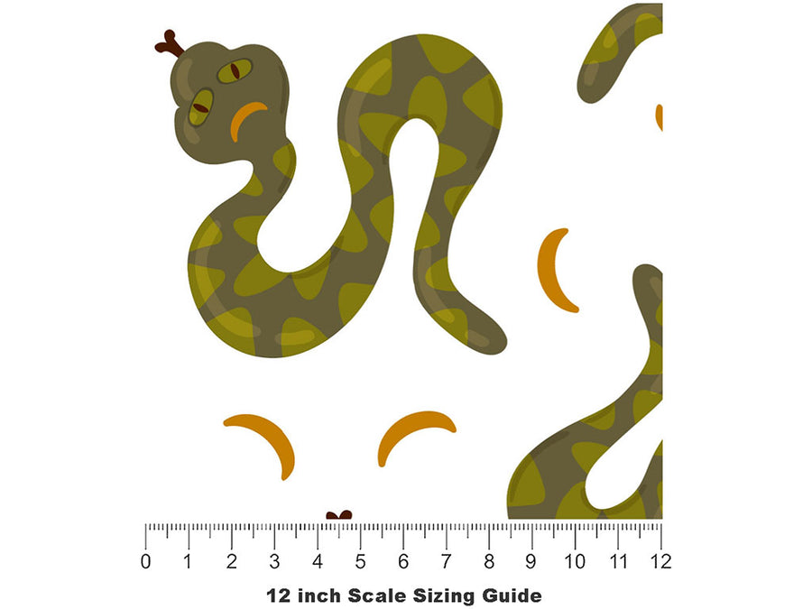 Desert Sands Reptile Vinyl Film Pattern Size 12 inch Scale~Rwraps Desert Sands Reptile Sizing Chart~2