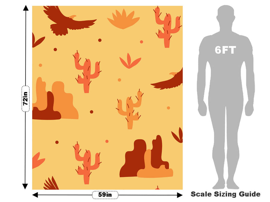 Desert Views Cowboy Vehicle Wrap Scale~Rwraps Series 914 Desert Views Cowboy Measurements~1