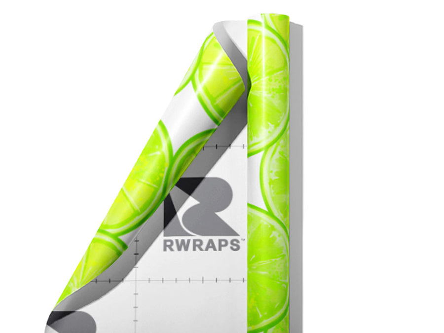 Dessert Lime Fruit Wrap Film Sheets~Rwraps Series 914 Dessert Lime Fruit Scrolled Sheet~3