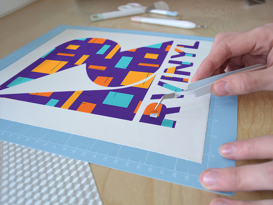 destiny street abstract geometric Easy Weed Craft Vinyl