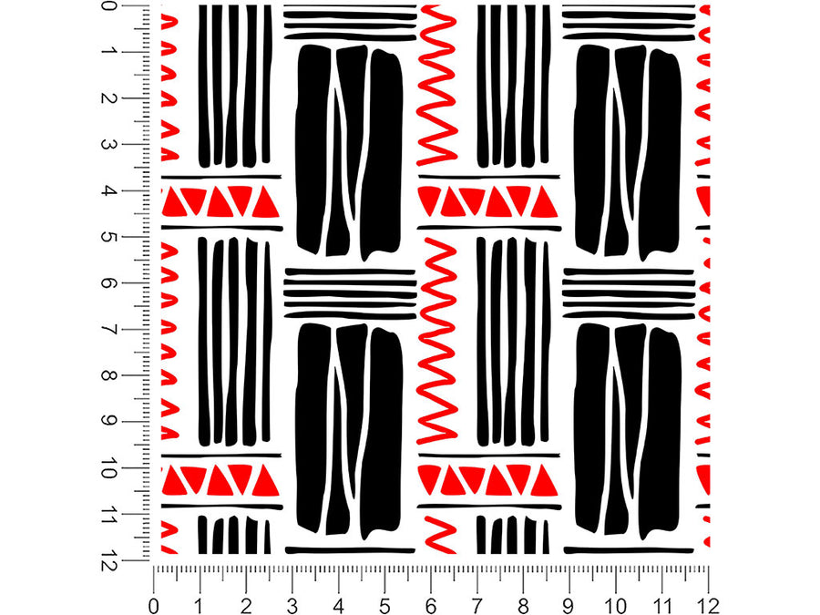 devil inside abstract geometric 1ft x 1ft Craft Sheets
