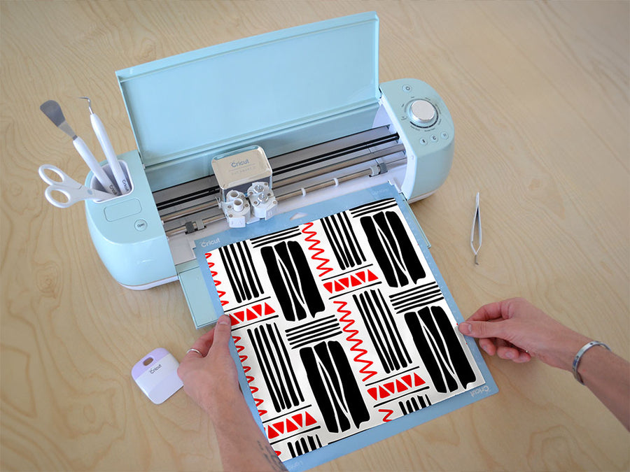 devil inside abstract geometric Cricut Compatible Vinyl