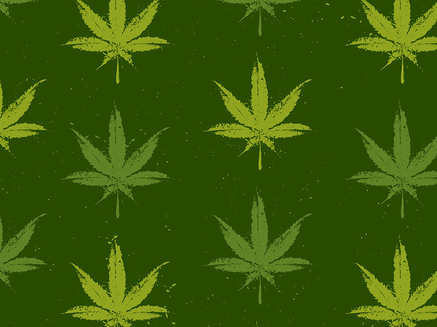 Devils Lettuce Cannabis Vinyl Wrap Pattern~Rwraps Series 914 Digitally Printed Vinyl Wrap~0