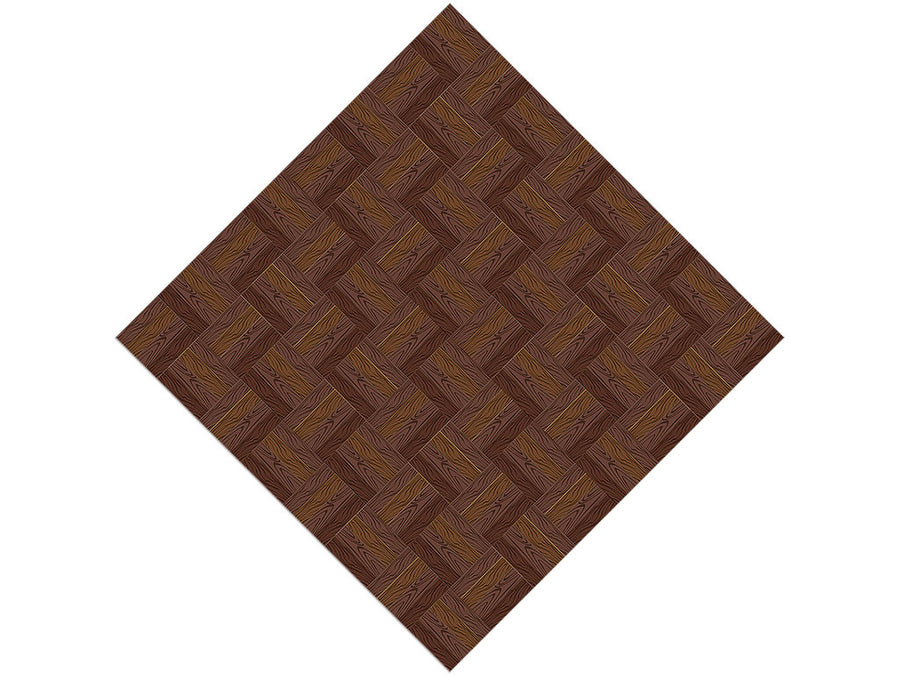 Diagonal Webbing Wooden Parquet Vinyl Wrap Pattern