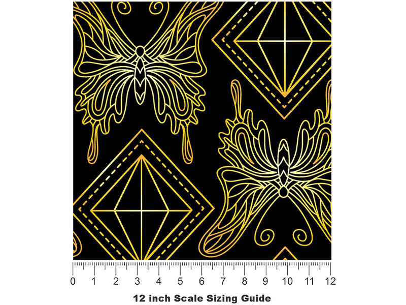 Diamond Haze Bug Vinyl Film Pattern Size 12 inch Scale~Rwraps Diamond Haze Bug Sizing Chart~2