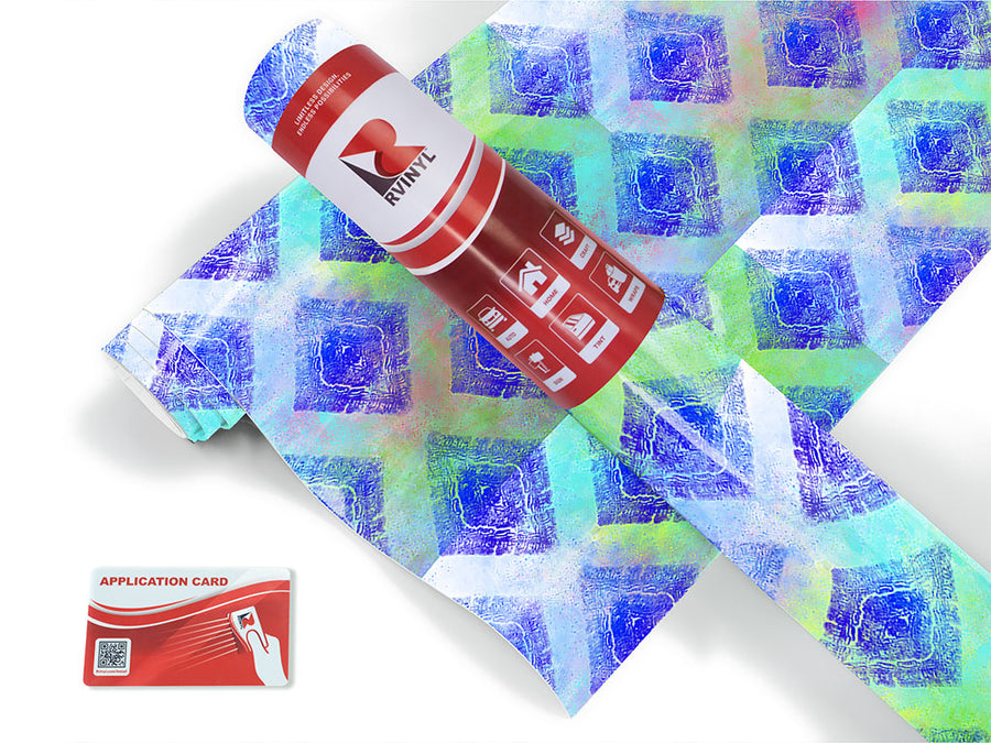 diamond ocean tie dye Craft Vinyl Roll