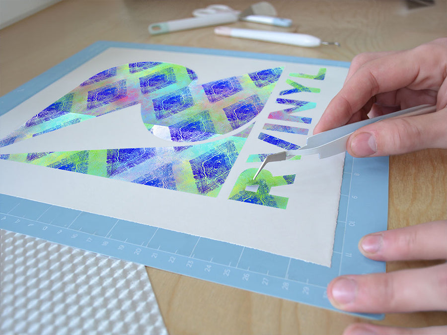 diamond ocean tie dye Easy Weed Craft Vinyl