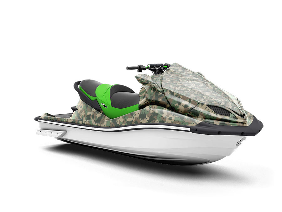 Digital Fabric Camouflage Jet Ski Vinyl Customized Wrap