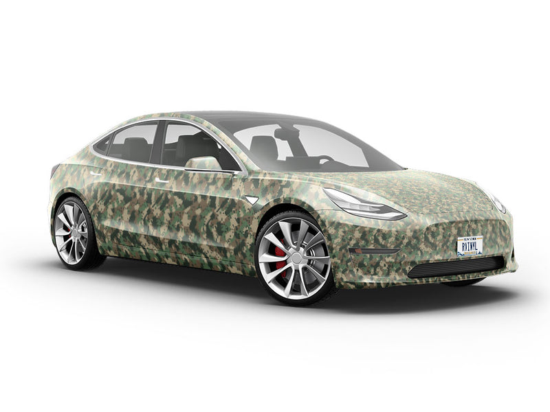 Digital Fabric Camouflage Vehicle Vinyl Wrap