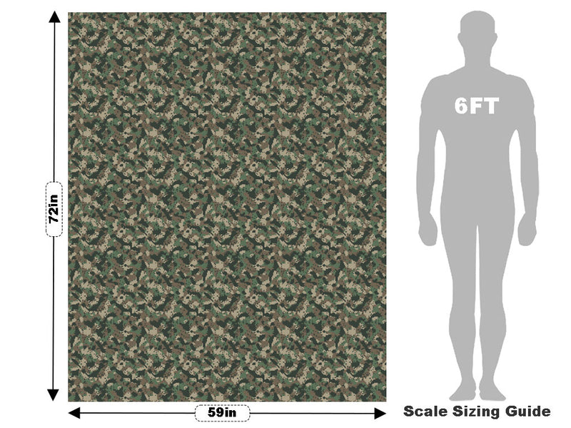 Digital Fabric Camouflage Vehicle Wrap Scale~Rwraps Series 914 Digital Fabric Camouflage Measurements~2
