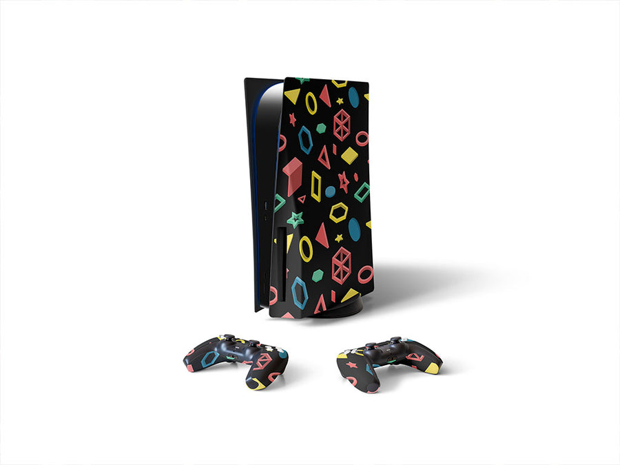 digital witness abstract geometric Sony PS5 DIY Skin