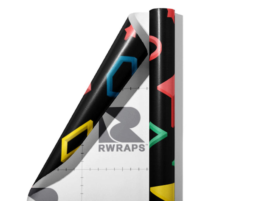 Digital Witness Abstract Wrap Film Sheets~Rwraps Series 914 Digital Witness Abstract Scrolled Sheet~3