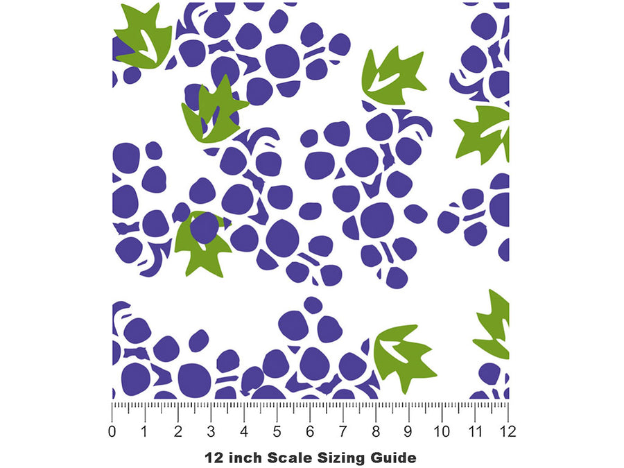 Dionysian Offerings Fruit Vinyl Film Pattern Size 12 inch Scale~Rwraps Dionysian Offerings Fruit Sizing Chart~2