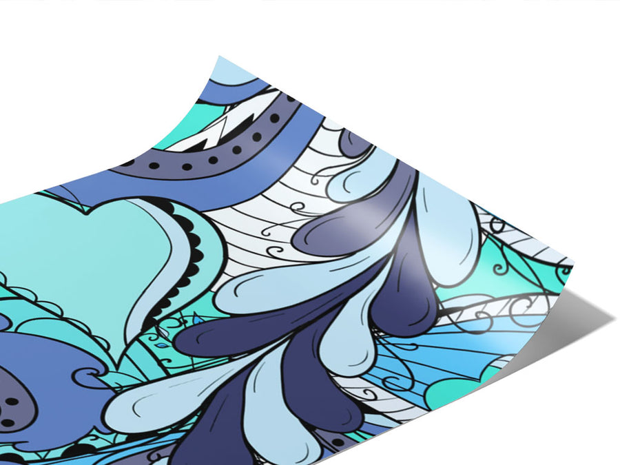 Disappearing Tears Floral Vinyl Wraps~Rwraps Series 914 Digitally Printed Vinyl Wrap~0