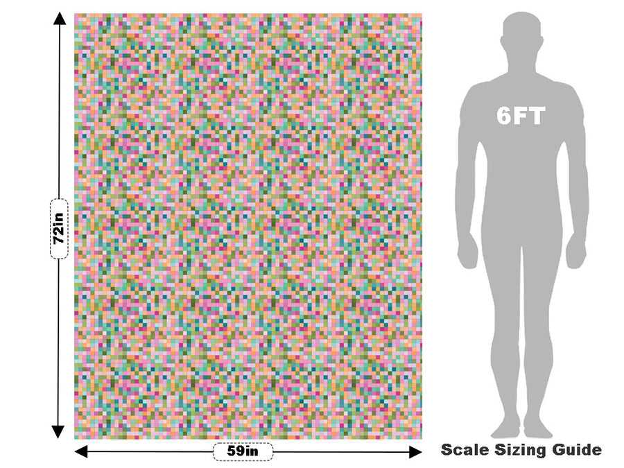 Disco Baby Pixel Vehicle Wrap Scale~Rwraps Series 914 Disco Baby Pixel Measurements~1