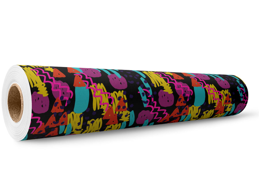 Disco Backfire Abstract Wrap Film Wholesale Roll~Rwraps Series 914 Digitally Printed Vinyl Roll~5
