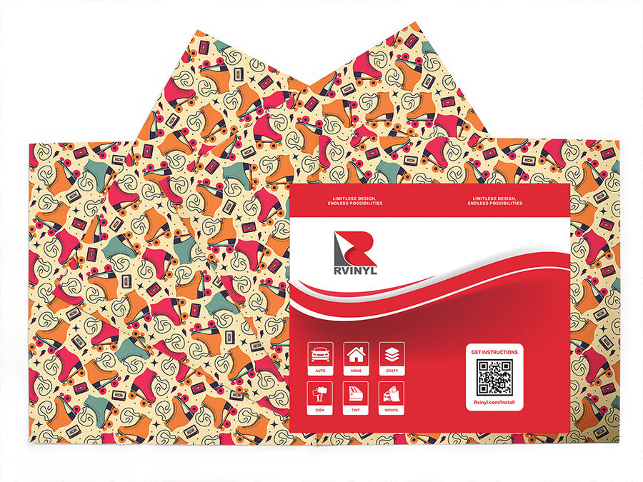 disco skate sport Craft Vinyl Sheet Pack