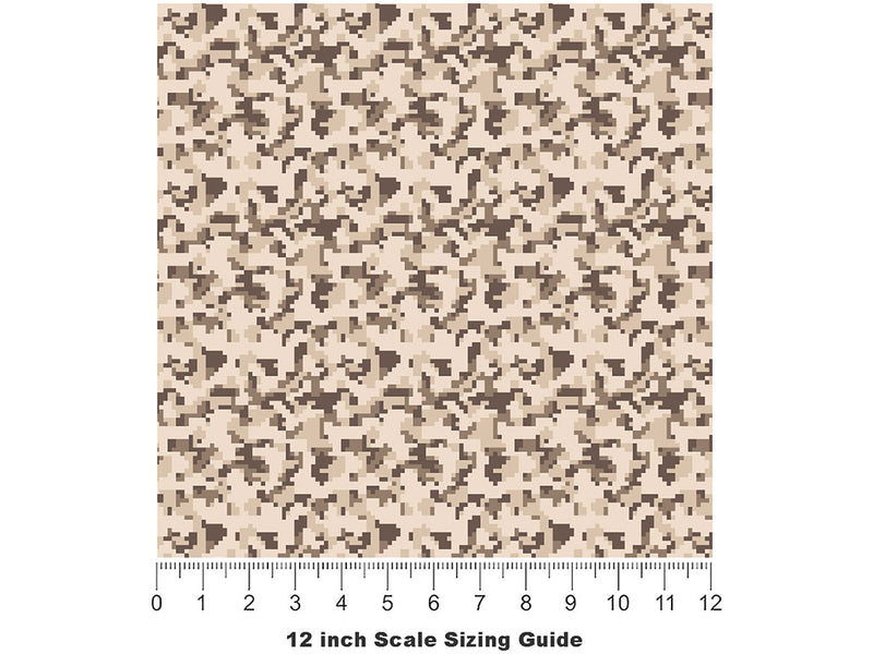 Disruptive Gobi Camouflage Vinyl Film Pattern Size 12 inch Scale~Rwraps Disruptive Gobi Camouflage Sizing Chart~3